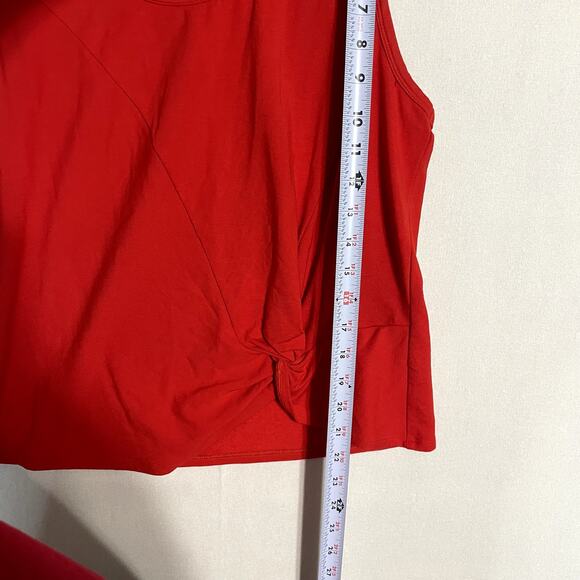 Cabi Women's Knotty Twist Tank Top Red Sleeveless Style - Size M - Picture 7 of 9